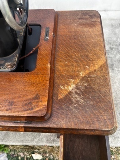 アンティーク ブラザー ミシン台 ソリッドオークトップ ブラザー