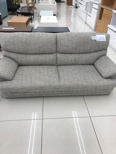 ★ジモティ割あり★  3人掛けソファ ミックスベージュ H74×D86×W178 クリーニング済み HJ2046