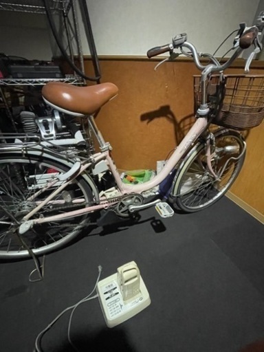 バッテリー2個付き　電動アシスト自転車