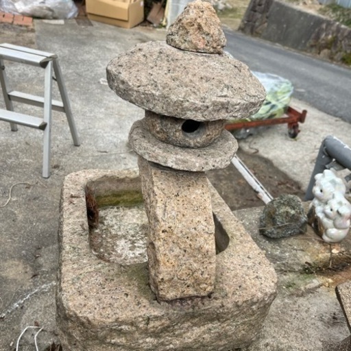 御影石 水灯籠 - その他 