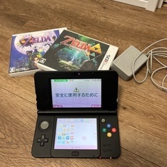 【ネット決済・配送可】任天堂3DS 本体　ソフト2本付