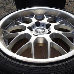 【値下げ】17インチホイール 2本 PIAA SPORTMESH メッシュホイール ☆17インチ ☆9JJ+45☆PCD114.3 5H ☆ハブ径約72mm 