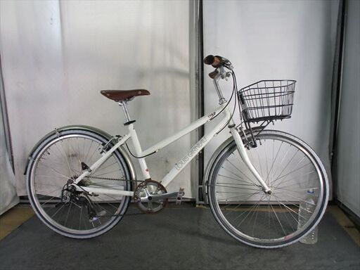 Ｄ284★22800円★整備済み スポーツ中古自転車 ルイガノ　TR2　ホワイト　420ｍｍ【クロスバイク】