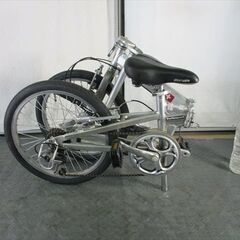 D286☆10000円☆ 折りたたみ中古自転車 アルミ軽量 シルバー 7段変速