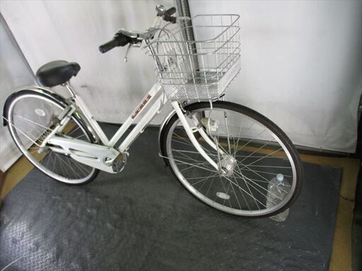 D290☆限定特価☆ 中古自転車 【27インチ 軽快車 ホワイト 3段 LEDオート