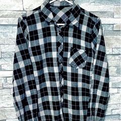 長袖 チェックシャツ(4)