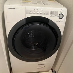 【ドラム式洗濯乾燥機】SHARP ES-S7C-WL マンション...