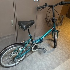 折りたたみ自転車(緑色)