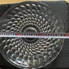 ⑤-10  ガラス皿　非売品　レトロ　直径約29.５センチ　サン...