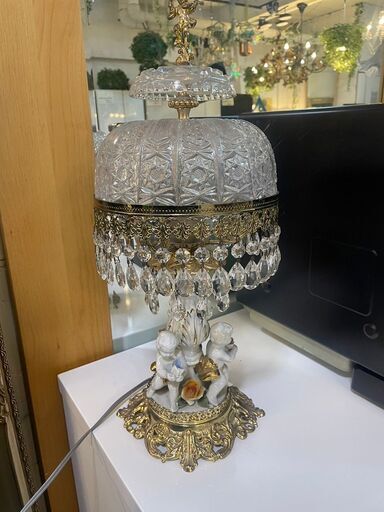 ガラス製テーブルランプ