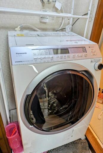 パナソニック ドラム式電気洗濯乾燥機 na-vx85e8l ラック付き