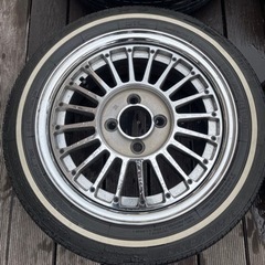 SSR 6J 14インチ 155\\65r14 ナンカン ホワイトリボン4本