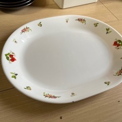 コレール　大皿　白　オーバル皿