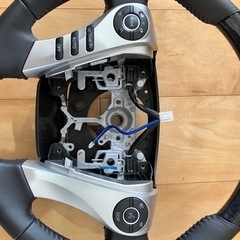 【新品】SAI後期ステアリング 黒木目　マークX流用