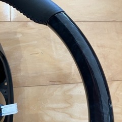 【新品】SAI後期ステアリング 黒木目　マークX流用