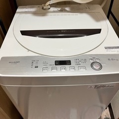 シャープ洗濯機　2018年製