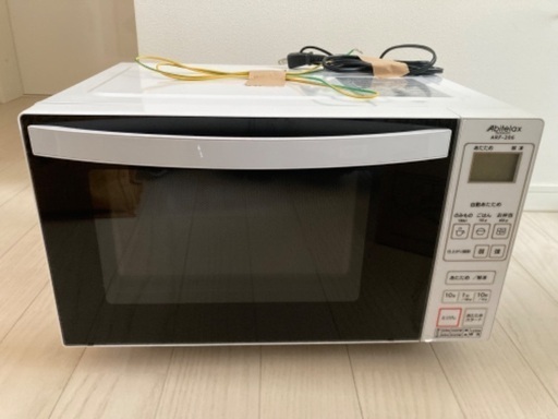【ほぼ未使用】Abitelax 500W電子レンジ(庫内フラット) ARF-206(W)