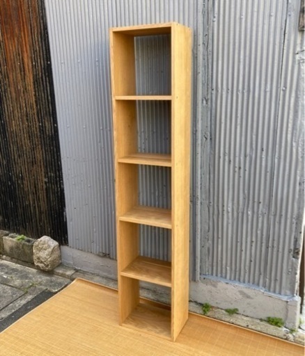 無印良品　スタッキングシェルフ・5段・オーク材