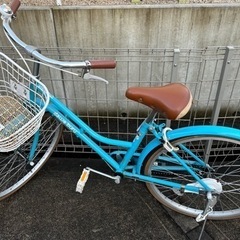 【決まりました】24インチ　自転車　水色
