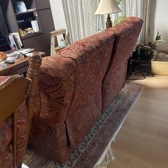 アメリカ家具ラブソファとテーブル