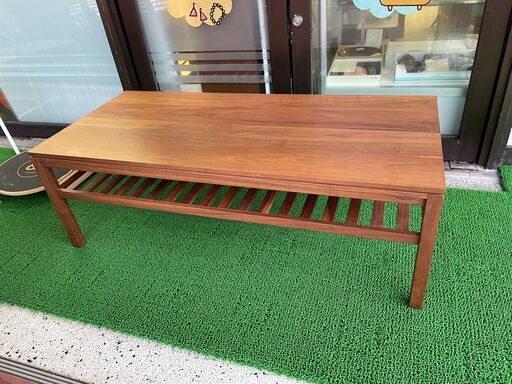 カリモク ウォールナット無垢材 センターテーブル TU4105XR 幅120cm奥行54cm高さ40cm 説明欄必読