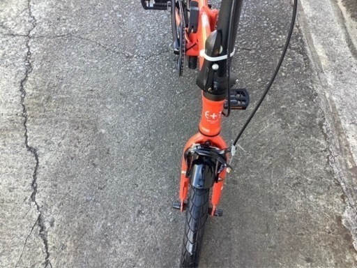 297 emergency E-BIKE 16インチ 折りたたみ オレンジボディー トランス