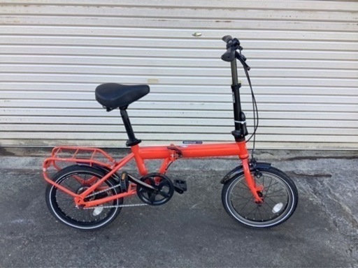297  emergency   E-BIKE  16インチ　折りたたみ　オレンジボディー