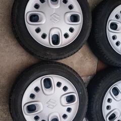 スズキ純正　155/65R14 ダンロップ　300+　 ほぼ新品