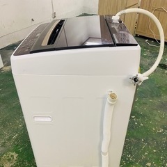 🎉新生活応援🎉【美品】Hisense ハイセンス ガラストップ 全自動洗濯機 8.0kg 風呂水ホース付 HW-DG80A 