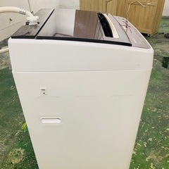 🎉新生活応援🎉【美品】Hisense ハイセンス ガラストップ 全自動洗濯機 8.0kg 風呂水ホース付 HW-DG80A 