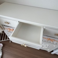 スノーホワイトプリンセス ロココ　ROCOCO キャビネット 姫系家具 姫家具 キャビネット スノーホワイトプリンセス