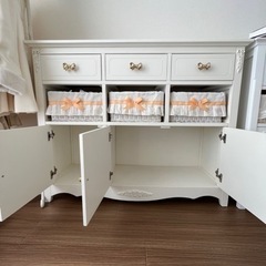 姫系家具 姫家具 キャビネット スノーホワイトプリンセス