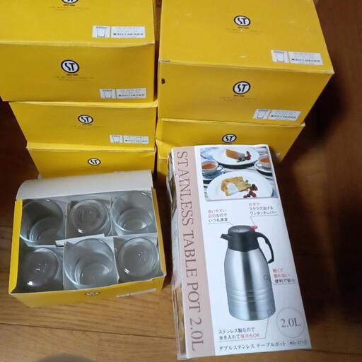 コップグラスとポットまとめ売りセット