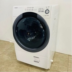 【ネット決済・配送可】SHARP ドラム式電気洗濯乾燥機 ES-...