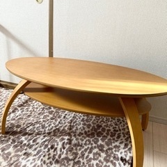 机　テーブル　楕円形　ローテーブル