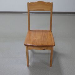 （出品番号449）【中遠クリーンセンター・リユース品】木製椅子
