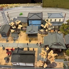 ジオラマ　昭和街並み