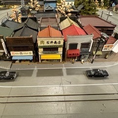 ジオラマ　昭和街並み