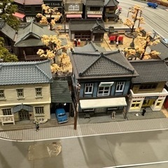 ジオラマ　昭和街並み