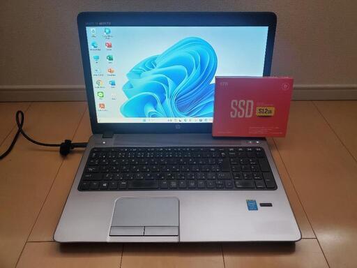 ★HP 高速i5/新品高速SSD512GB/16GB//MSオフィス2021★