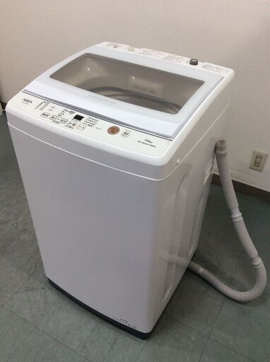 (1/29受渡済)YJT8192【AQUA/アクア 7.0㎏洗濯機】美品 2022年製 AQW-P7M 家電 洗濯 簡易乾燥付