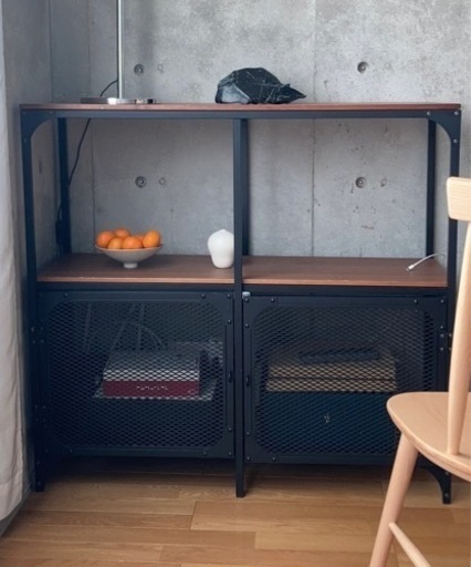 (取引先決定)IKEA FJÄLLBO フィエルボ シェルフユニット, ブラック, 100x95 cm