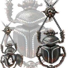 ALCHEMY GOTHIC: BLACK SUN KHEPRI pendant
