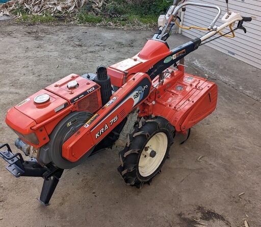 鹿児島発　クボタ　セル付き　7.5馬力　ディーゼル耕運機KRA75　タイヤ新品交換済み　バッテリー新品
