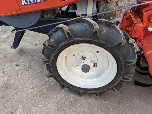 鹿児島発 クボタ セル始動7.5馬力ディーゼル耕運機KRA75 爪新品