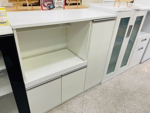キッチンカウンター ✨定価￥25,000✨ 人気のホワイト!! 収納力抜群!! シンプルデザイン 785
