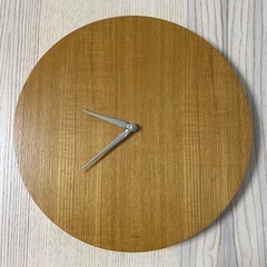 木製　文字盤なし　掛け時計