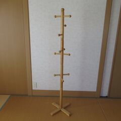 【木製ポールハンガー】高さ166cm
