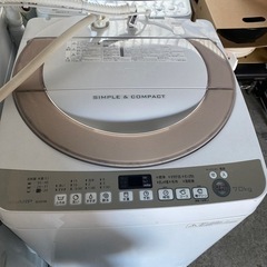 洗濯機　7.0kg ES-KS70R-N 汚れあり