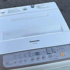 【RKGSE-119】特価！Panasonic/7kg/全自動洗濯機/NA-F70PB10/中古品/2017年製/当社より近隣地域無料